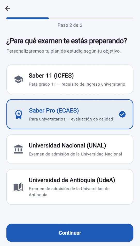 Saber IA - Personalización de plan de estudio
